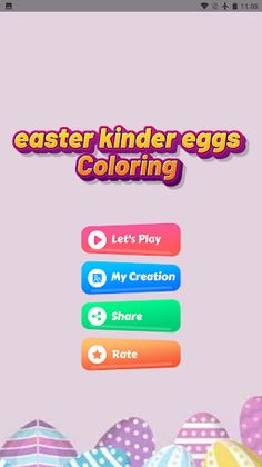 coloring easter kinder eggs - Screenshot 1