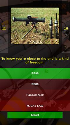 Ordnance Rocket Launcher Quiz - Screenshot 4
