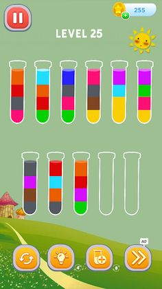 Bottle Filla Water Sort Puzzle - Screenshot 2