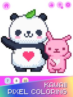 Kawaii Pixel Coloring Book - Screenshot 1