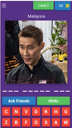 Guess The Badminton Player - Screenshot 1