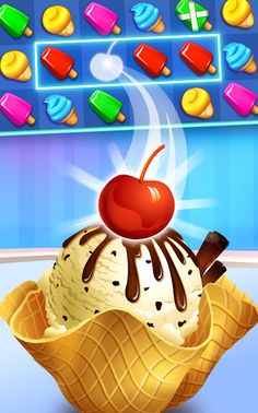 Ice Cream Paradise: Match 3 - Screenshot 1