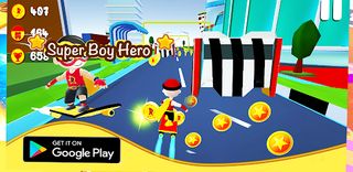 Super Boy Hero Skate Adventure - Screenshot 1