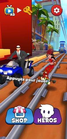 Subway Lady Mari Run Game - Screenshot 1