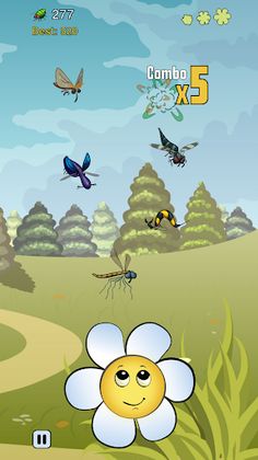 Crazy Bugs: Protect the Flower - Screenshot 3