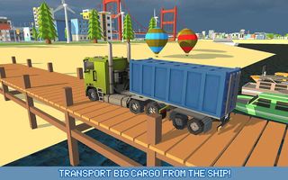 Blocky Truck Urban Transport - Screenshot 2