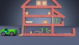 Stickman Ragdoll Dismount Game - Screenshot 1