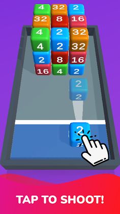 Crush Cube: 2048 3D merge game - Screenshot 1