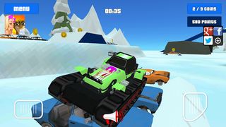 Baby Monster Truck Ice Racing - Screenshot 1
