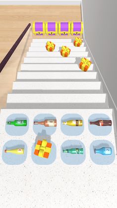 Bottle On Stairs: Rolling ASMR - Screenshot 1