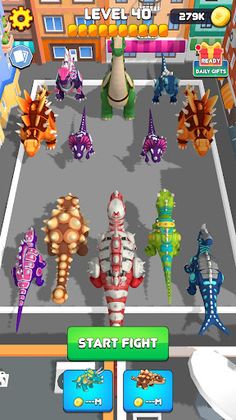 Color Dinosaur Collect Battle - Screenshot 1