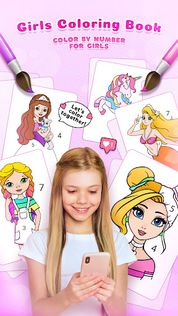 Girls Coloring Book for Girls - Screenshot 1