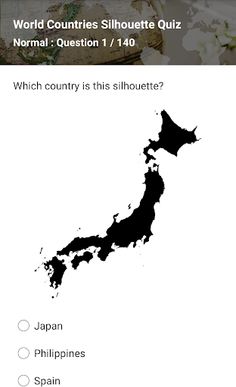 World Countries Silhouette Qui - Screenshot 3
