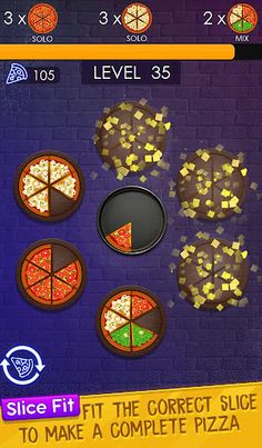 Fit The Slices – Pizza Games - Screenshot 1