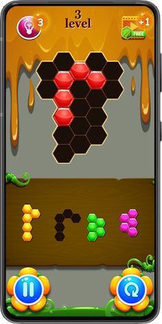 Fill the honeycomb!!! - Screenshot 1