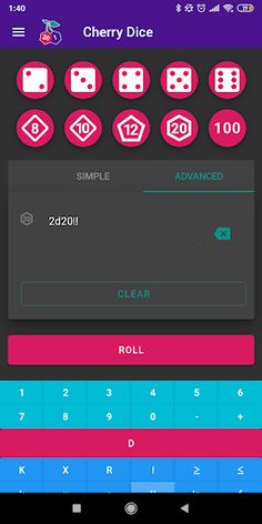 Cherry Dice - Dice Roller - Screenshot 2