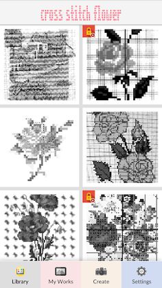 Cross Stitch Flower Art Pixel - Screenshot 1