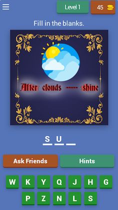 Blank Word Game - Screenshot 1