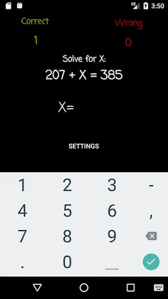 Solve for X Practice : Additio - Screenshot 2
