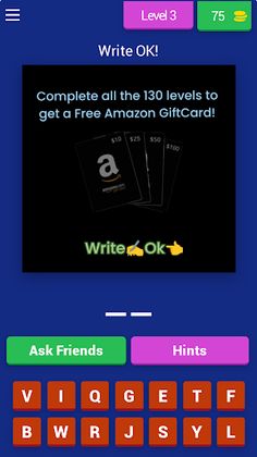 Amazon Gift Cards Task Levels - Screenshot 3
