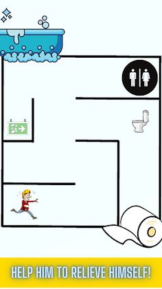 Toilet Rush-Draw Brain Puzzle - Screenshot 4