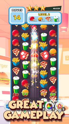 Crush The Burger Match 3 Game - Screenshot 4