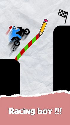 Draw Line: Save the Motorbike - Screenshot 1