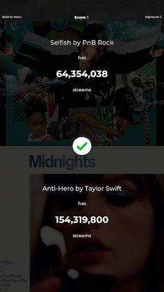 Music Higher Lower Music Quiz - Screenshot 1