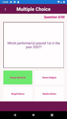 EuroQuizion - Eurovision Quiz - Screenshot 3