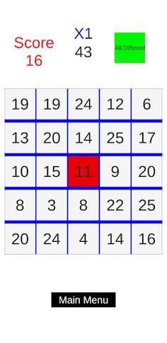 Twenty Five 게임 - Screenshot 2