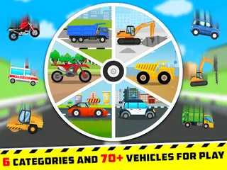 Vehicles Puzzles For Kids - Screenshot 1