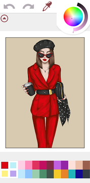 Fashion Color Book Style Games - Screenshot 1