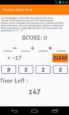 Fastest Math First - Screenshot 3