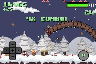 Super Mega Worm Vs Santa Saga - Screenshot 1