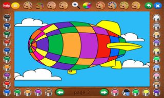 Coloring Book 12: Airplanes - Screenshot 2