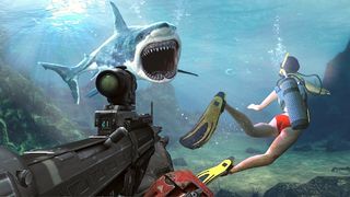 Angry Shark Attack Gun Hunting - Screenshot 2