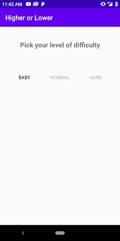 Basic Higher or Lower - Screenshot 1