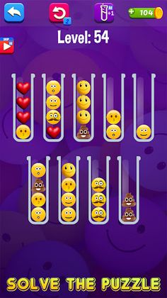 Emoji Sort Puzzle Game - Screenshot 2