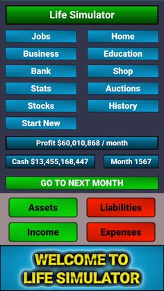 Life Simulator - Business Game - Screenshot 1
