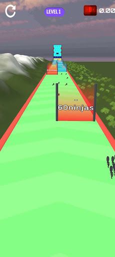 Ninja run grirl run 3d - Screenshot 3