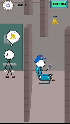 Stickman Thief Puzzle troll - Screenshot 2