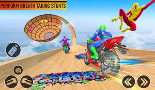 Superhero Mega Ramp Bike Stunt - Screenshot 1
