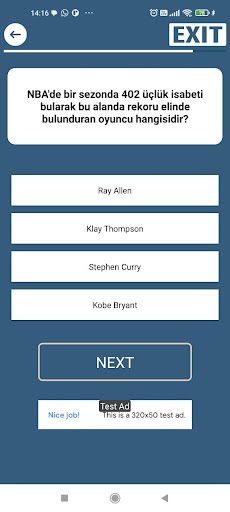 Basketball Quiz - Screenshot 3