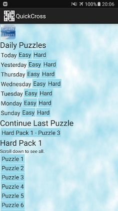 QuickCross Quick Crosswords - Screenshot 4