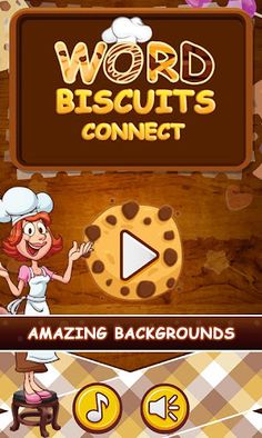 Word Search Game with Biscuits - Screenshot 1