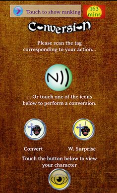 Conversion Game Companion App - Screenshot 1