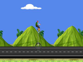 SuperTall Unicycle - Screenshot 1