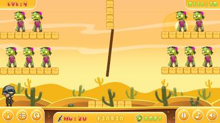 좀비 타격대 -  캐주얼 좀비 퍼즐 포격 게임 - Screenshot 3