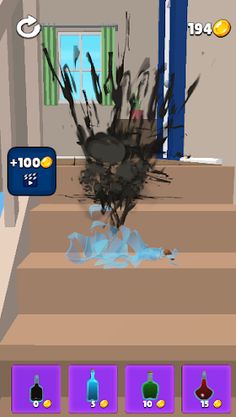 bottle on stairs : challenge - Screenshot 3