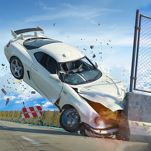 Mega Beam car drive Crash - Screenshot 1